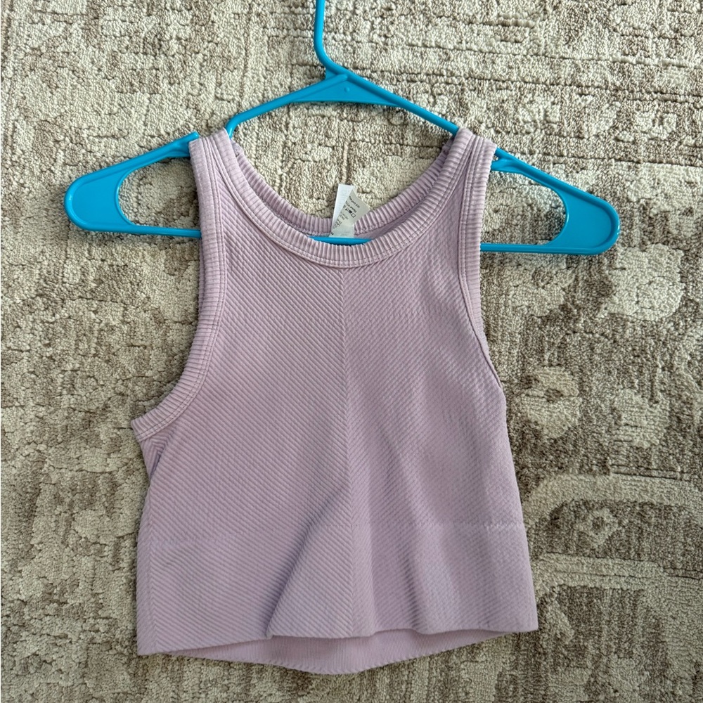 Nikibiki Lilac Ribbed Cropped Tank
